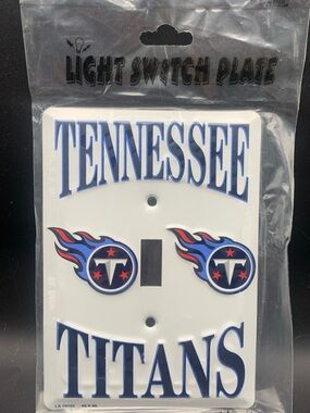 New Light Switch Plate SIgn Tennessee Titans Football Officially Licensed